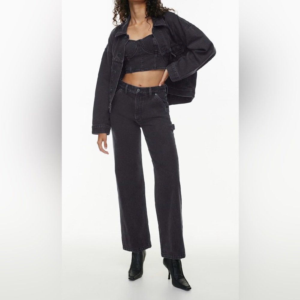 Aritzia/Denim Forum Carpenter High Rise Carpenter Jeans. Tags On 28